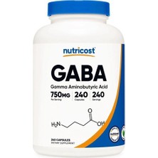 Nutricost Gaba 750MG 240 Caps.