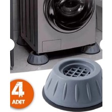 Titreşim Önleyici Plastik Ayak Makine Ayağı Gri Renk 4 Parça Dayanıklı Yapı ile
