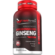 HerbTonics Korean Panax Red Ginseng Ultra Strengh 1500 Mg 120 Kapsül %100 Authentic
