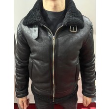 Kürklü Kışlık Ceket Siyah