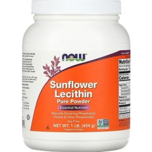 Now Foods Sunflower Lecithin Pure Powder 454GR