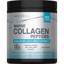 Neocell Marine Collagen Peptides + Hyaluronic Acid & C Powder, 7 Oz (200 G) Powder