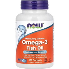 Now Foods Foods Omega3 Fish Oil 1000 Mg 100 Yumuşak Caps.