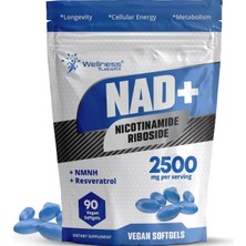 Wellness Nad+ Nicotinamide Riboside 2500 Mg 90 Softgels