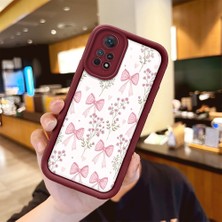HONTINGA Xiaomi Redmi Note 11 Pro 5g ile Uyumlu Kılıfı Düşüme Önleyici Basitlik Anti Düşme Kamera Korumali Süs Eşyası Bordo Desen Yumuşak Silikon Telefon Kılıfı Kadın ve Erkek Için Uygundur K2-7133
