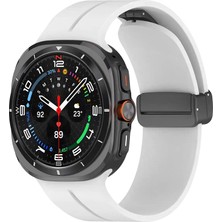 Maks Technology Galaxy Watch 8 Mkst Classic 46MM Krd-84 Silikon Kordon - Beyaz