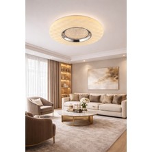 Esslight Bagel 50 cm LED Plafonyer Avize 3 Renk Işık Modlu (Beyaz / Sarı / Gün Işığı)