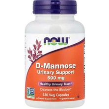 Now Foods D-Mannose Urinary Support 500 Mg 120 Caps.