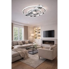 Esslight Alfa 45 cm Plafonyer LED Avize 3 Renk Işık Modlu (Beyaz / Sarı / Gün Işığı)