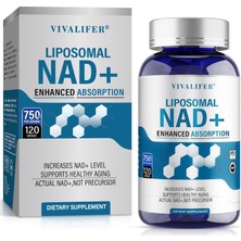 Vıvalıfer Nad+ & Resveratrol 750 Mg  120 Capsules. Usa Menşei