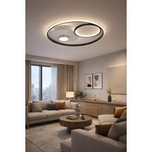 ESSLİGHT BEGONYA 45 CM PLAFONYER LED AVİZE 3 RENK IŞIK MODLU (BEYAZ SARI GÜN IŞIĞI) MODERN DEKORATİF AYDINLATMA