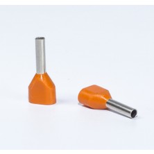 Terminalsan 2X0,50MM Turuncu Çift Girişli Izoleli Yüksük 1000 Adet