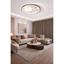 ESSLİGHT OSCAR 50 CM PLAFONYER LED AVİZE 3 RENK IŞIK MODLU (BEYAZ SARI GÜN IŞIĞI) SALON OTURMA ODASI YATAK ODASI OFİS