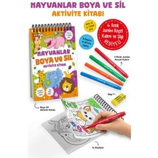 Kitabevimden Hayvanlar - Boya ve Sil Aktivite Kitabı / 3 Yaş +