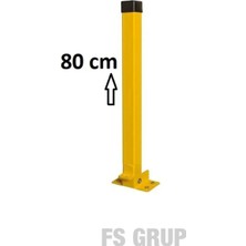 Fs Grup | Katlanabilir Otopark Bariyeri - Sabit Demir Duba 80 cm (Tekli)