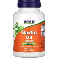 Now Foods Garlic Oil, 1,500 Mg, 250 Softgels