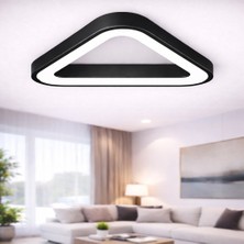 Dizano Modern Üçgen Halka LED Aydınlatma 40CM 4000K Günışığı, Avize ve Sıva Üstü, Mutfak, Salon, Ofis
