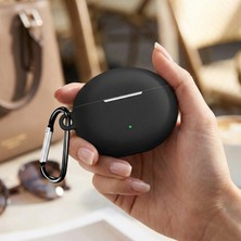 Caseonn Huawei Freebuds 5i/huawei Freebuds 6i Kılıf Askı Aparatlı Mat Silikon Siyah