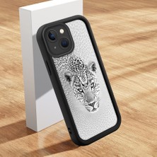 HONTINGA iPhone 15 ile Uyumlu Kılıfı Düşüme Önleyici Basitlik Anti Düşme Kamera Korumali Güzel Hayvan Siyah Desen Yumuşak Silikon Telefon Kılıfı Kadın ve Erkek Için Uygundur K2-0252