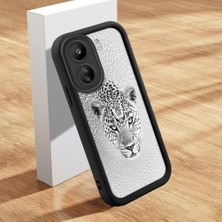 HONTINGA Xiaomi Redmi 13C ile Uyumlu Kılıfı Düşüme Önleyici Basitlik Anti Düşme Kamera Korumali Güzel Hayvan Siyah Desen Yumuşak Silikon Telefon Kılıfı Kadın ve Erkek Için Uygundur K2-0252