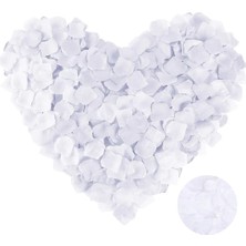 Magicool Beyaz Renk Gül Yaprağı Şekilli Konfeti 5 Paket 500 Adet