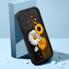HONTINGA Samsung Galaxy A13 4g ile Uyumlu Kılıfı Düşüme Önleyici Basitlik Anti Düşme Kamera Korumali Güzel Kelebek Siyah Desen Yumuşak Silikon Telefon Kılıfı Kadın ve Erkek Için Uygundur K2-0251