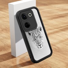 HONTINGA Tecno Camon 20 Pro 5g ile Uyumlu Kılıfı Düşüme Önleyici Basitlik Anti Düşme Kamera Korumali Güzel Hayvan Siyah Desen Yumuşak Silikon Telefon Kılıfı Kadın ve Erkek Için Uygundur K2-0252