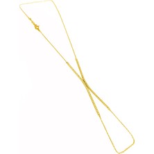 Mistik Silver 1,5 mm Suyolu Gümüş Şahmeran Bileklik - Gold Renk