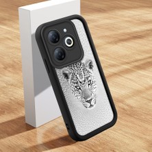 HONTINGA Tecno Spark 20 ile Uyumlu Kılıfı Düşüme Önleyici Basitlik Anti Düşme Kamera Korumali Güzel Hayvan Siyah Desen Yumuşak Silikon Telefon Kılıfı Kadın ve Erkek Için Uygundur K2-0252