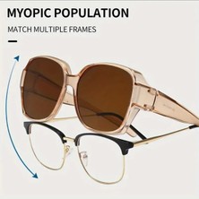 Lumaks Numaralı Gözlük Üstüne Takılabilir Güneş Gözlüğü