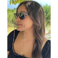 Lumaks Gözlük Zinciri Boncuklu Cam Boncuk