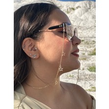 Lumaks Şık Gözlük Zinciri Yıldızlı  – Modern Gözlük Askısı & Zarif Aksesuar