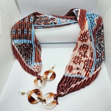 Lumaks Fularlı Şık Gözlük Zinciri – Modern Gözlük Askısı & Zarif Aksesuar