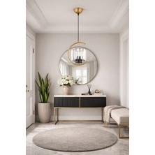 ESSLİGHT EFTAL TEKLİ ESKİTME SARKIT AVİZE KRİSTAL TAŞLI MODERN DEKORATİF AYDINLATMA