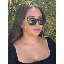 Lumaks Gözlük Zinciri Işleme Desenli