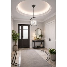 ESSLİGHT EFTAL TEKLİ SİYAH SARKIT AVİZE (KRİSTAL TAŞLI) MODERN DEKORATİF AYDINLATMA