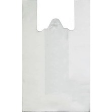 Ecoflex Beyaz Baskısız Atlet Poşet Orta Boy Poşet 1 kg Poşet Manav Market