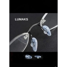 Lumaks Ortopedik Geçmeli Silikon Gözlük Burunluk Kaydırmaz Havalı Yumuşak Burun Pedi Şeffaf (1 Çift)