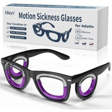 Lumaks Hareket Bozukluğu Gözlüğü Seyahat Mide Bulantısı Gözlüğü Siyah