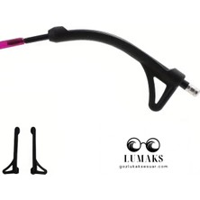 Lumaks Gözlük Sap Silikon Kulak Koruyucu Gözlük Sapı Kulak Koruyucu 1 Çift Siyah