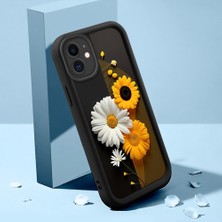 HONTINGA iPhone 12 ile Uyumlu Kılıfı Düşüme Önleyici Basitlik Anti Düşme Kamera Korumali Güzel Kelebek Siyah Desen Yumuşak Silikon Telefon Kılıfı Kadın ve Erkek Için Uygundur K2-0251