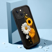HONTINGA iPhone 15 Plus ile Uyumlu Kılıfı Düşüme Önleyici Basitlik Anti Düşme Kamera Korumali Güzel Kelebek Siyah Desen Yumuşak Silikon Telefon Kılıfı Kadın ve Erkek Için Uygundur K2-0251