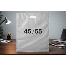 45X55 cm Naylon POŞET-TORBA-ÇANTA-100 Adet-Gri