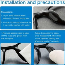 Lumaks Gözlük Burun Pedi Yapışkanlı 4 Çift Siyah