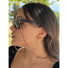 Lumaks Gözlük Zinciri Kum Boncuklu Renkli