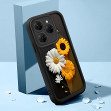 HONTINGA Tecno Spark 20 Pro ile Uyumlu Kılıfı Düşüme Önleyici Basitlik Anti Düşme Kamera Korumali Güzel Kelebek Siyah Desen Yumuşak Silikon Telefon Kılıfı Kadın ve Erkek Için Uygundur K2-0251