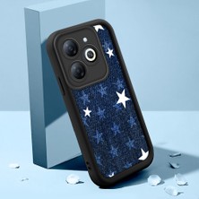 HONTINGA Infinix Smart 8 ile Uyumlu Kılıfı Düşüme Önleyici Basitlik Anti Düşme Kamera Korumali Pardalı Kalp Siyah Desen Yumuşak Silikon Telefon Kılıfı Kadın ve Erkek Için Uygundur K2-0250