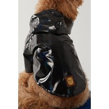 Empati Parlak Siyah Içi Fileli Küçük Irk Köpek Yağmurluğu