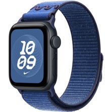 Maks Technology Watch 38MM Krd-91 Mkst Hasır Kordon Strap Kayış - Blue Ribbon