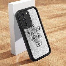HONTINGA Samsung Galaxy S22 ile Uyumlu Kılıfı Düşüme Önleyici Basitlik Anti Düşme Kamera Korumali Güzel Hayvan Siyah Desen Yumuşak Silikon Telefon Kılıfı Kadın ve Erkek Için Uygundur K2-0252